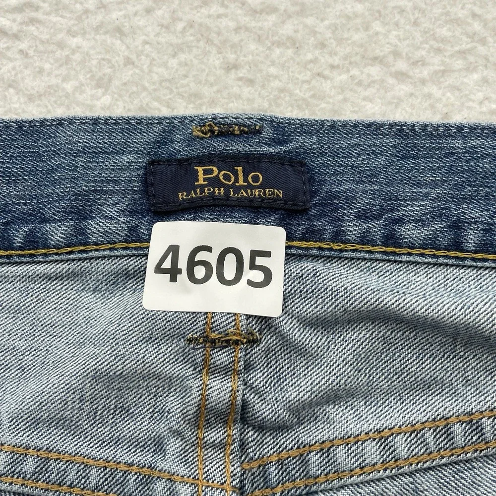 Polo Ralph Lauren Jeans Mens 38x30 (Tag 36x32) Hampton Relaxed Straight Stone